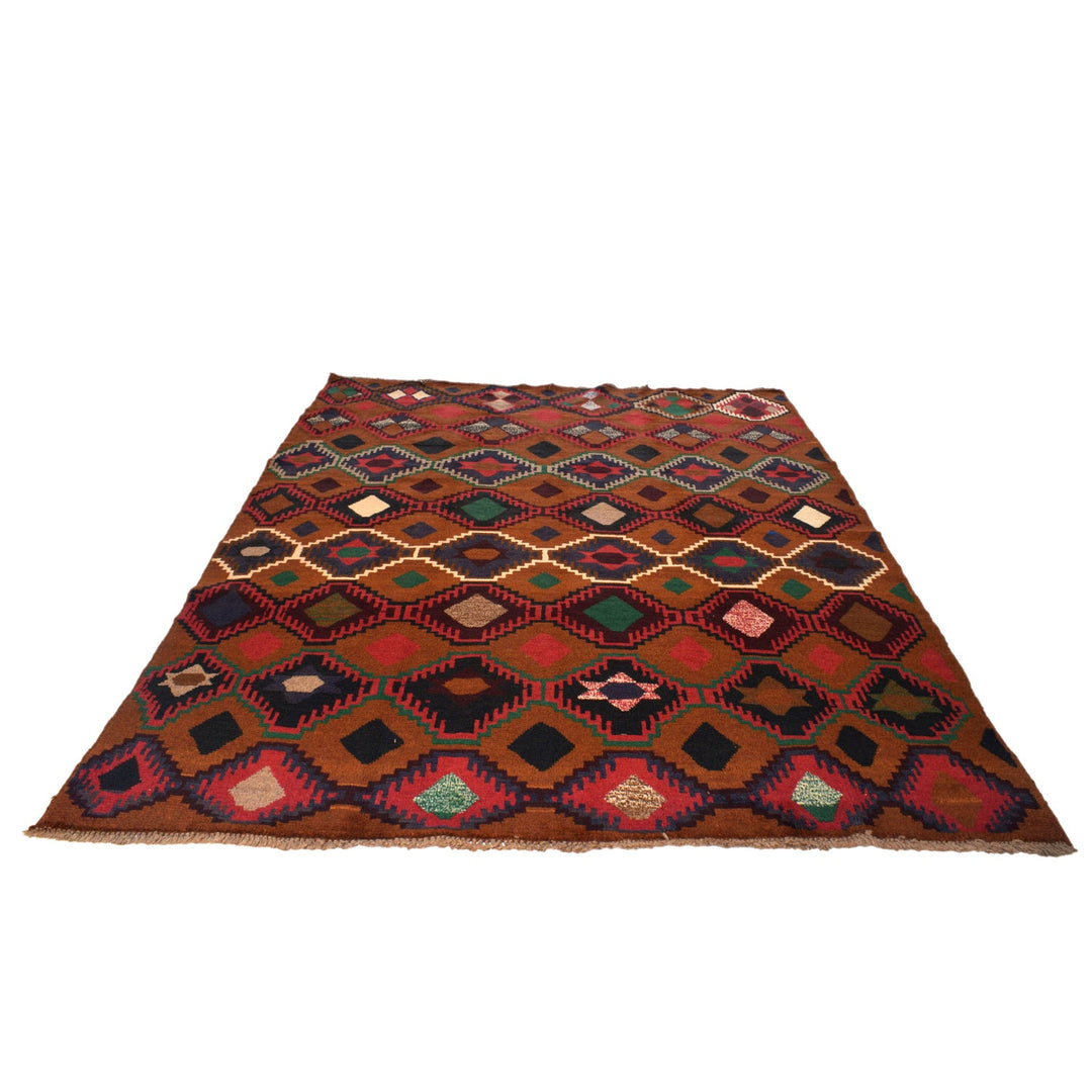 Handmade Kohistani Rug 6' 2" x 7' 10" - No. AL55226