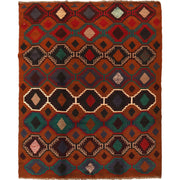 Handmade Kohistani Rug 5' 12" x 7' 7" - No. AL30868
