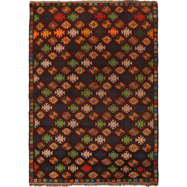 Handmade Kohistani Rug 5' 11" x 8' 4" - No. AL34685