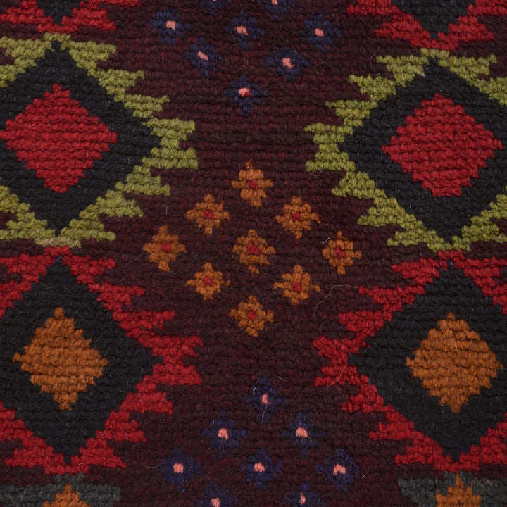 Brown Afghan Baluchi Rug 6' " x 8' 1" Hand-Knotted | No. AL51799