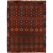 Hand Knotted Kohistani Area Rug 5' 10" x 7' 9" - No. AL93717