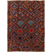 Hand Knotted Kohistani Area Rug 5' 9" x 7' 10" - No. AL78439