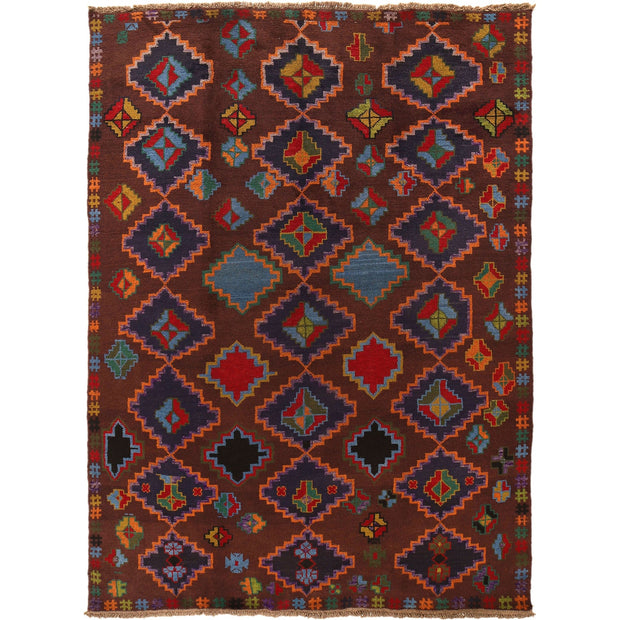 Hand Knotted Kohistani Area Rug 5' 9" x 7' 10" - No. AL78439