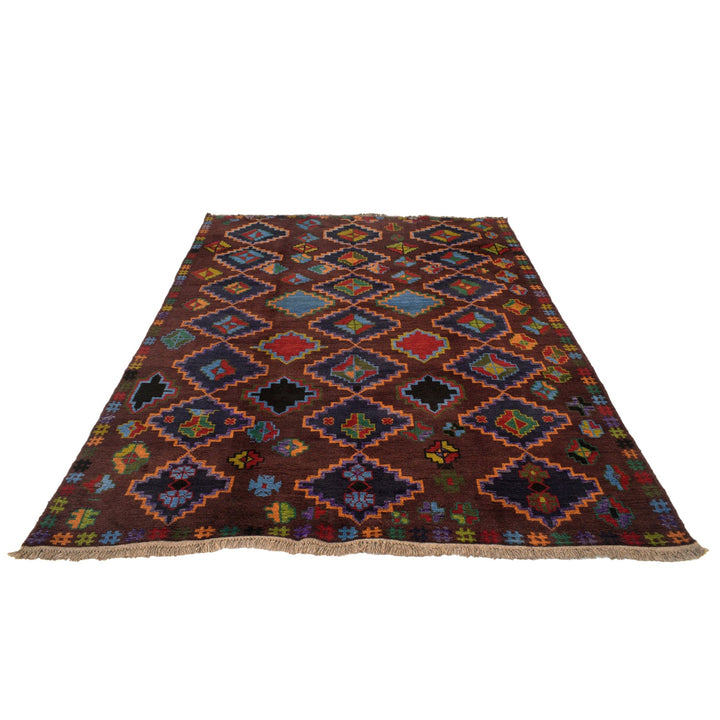 Hand Knotted Kohistani Area Rug 5' 9" x 7' 10" - No. AL78439