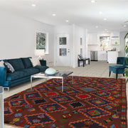 Hand Knotted Kohistani Area Rug 5' 9" x 7' 10" - No. AL78439