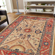 Hand Knotted Persian Design Heriz Rug 3' 10" x 6' 2" - No. AL78873
