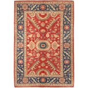Red Color Heriz Design Rug 4' 0" x 5' 11" - No. AL74842