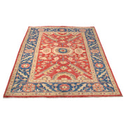Red Color Heriz Design Rug 4' 0" x 5' 11" - No. AL74842