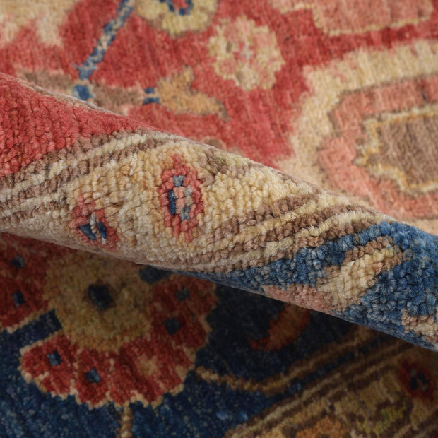 Red Color Heriz Design Rug 4' 0" x 5' 11" - No. AL74842