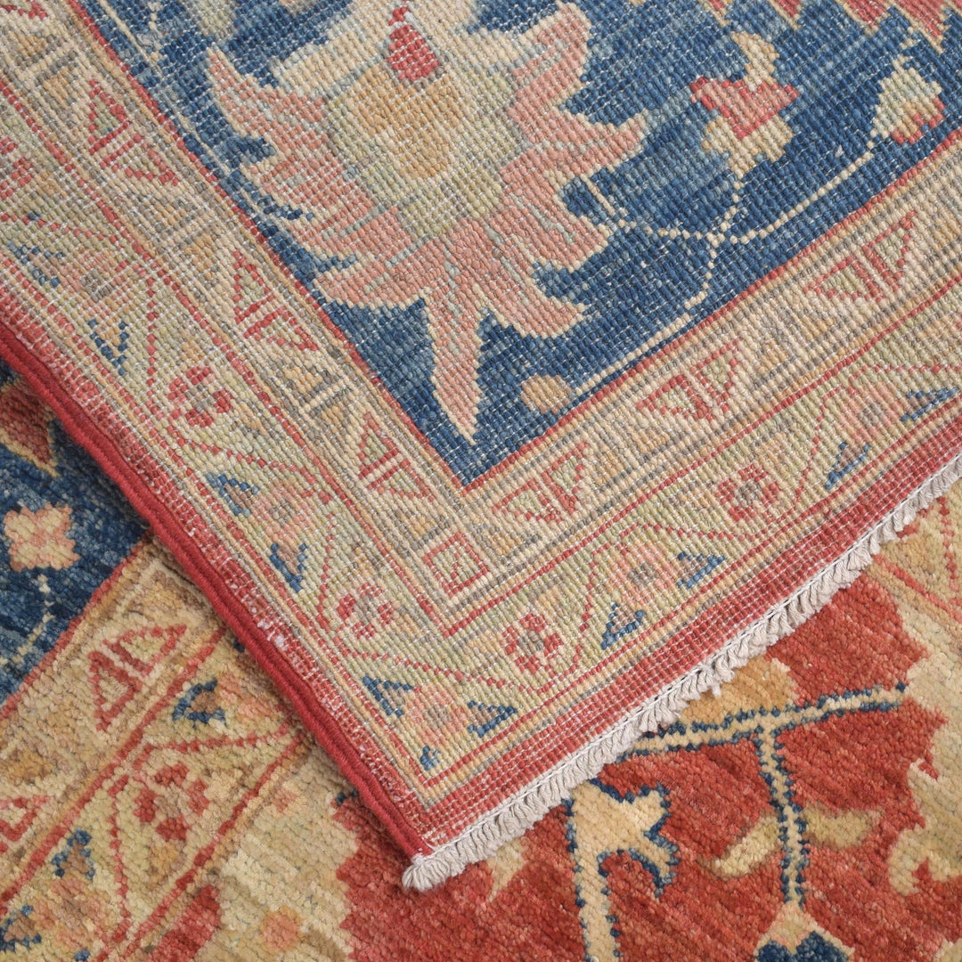 Hand Knotted Persian Heriz Area Rug 6' 5" x 9' 11" - No. AL28174