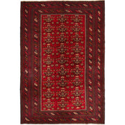 Deep Red Color Baluchi Carpet 6' 9" x 10' 4" - No. AL54738