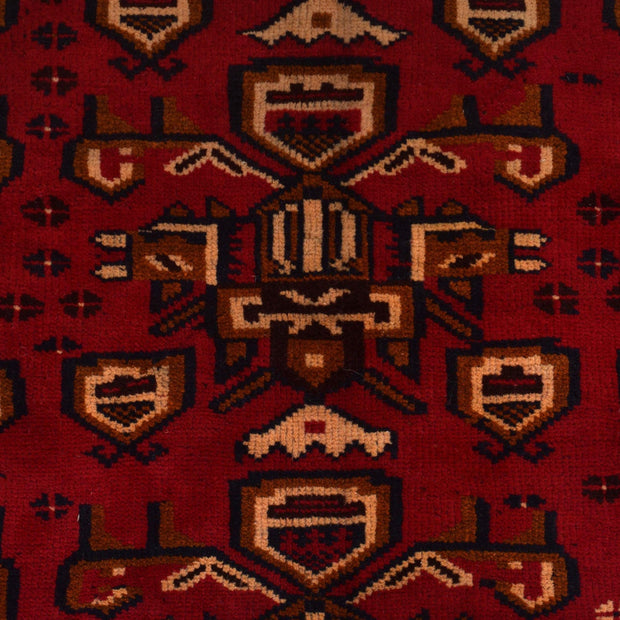 Deep Red Color Baluchi Carpet 6' 9" x 10' 4" - No. AL54738