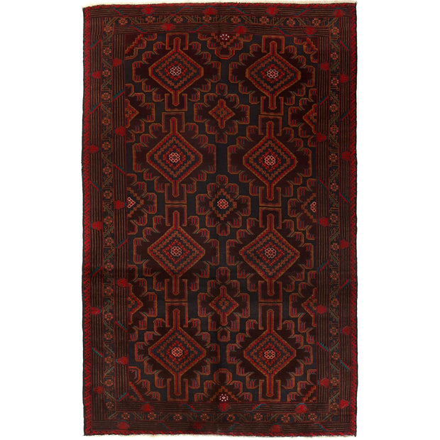 Multi Color Baluchi Carpet 5' 11" x 9' 7" - No. AL45111