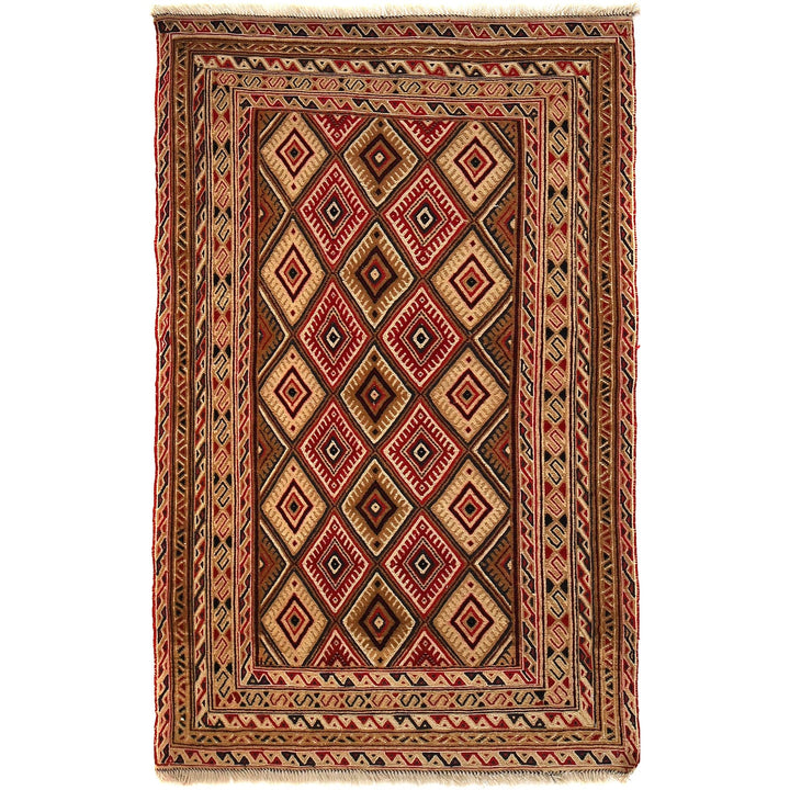Handmade Nakhunak Kilim Rug 2' 10" x 4' 6" - No. AL99278