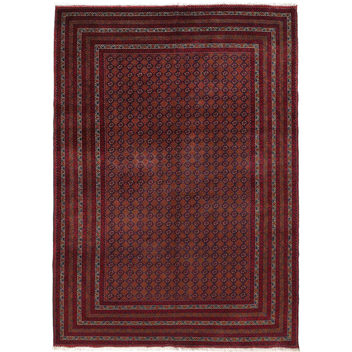 Oriental Handmade Khoja Roshnai Rug 6' 4" x 9' 5" - No. AL30881