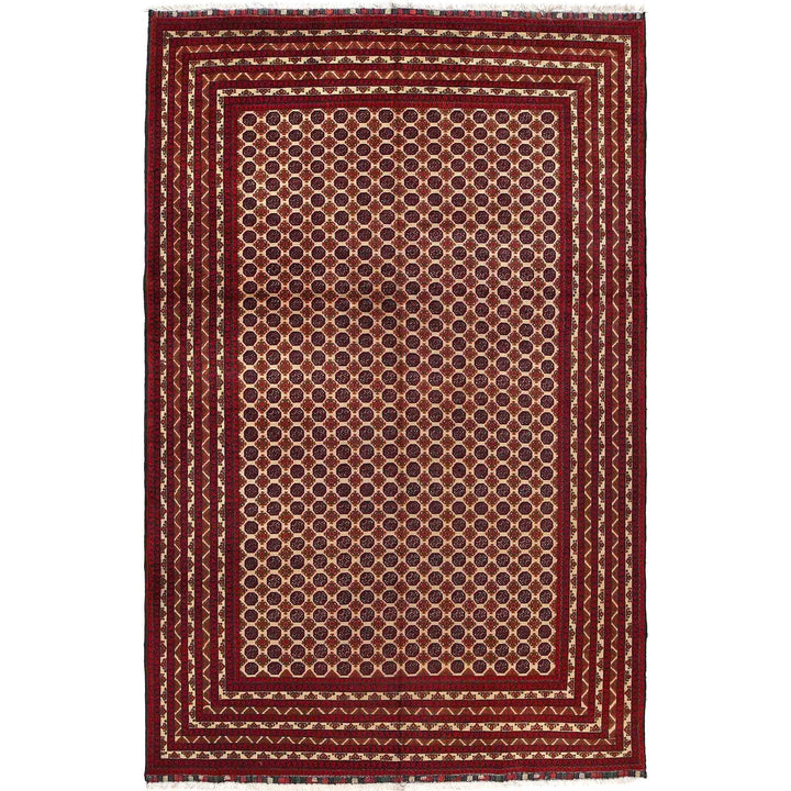 Beige Color Khoja Roshnai Area Rug 6' 5" x 9' 7" - No. AL82044