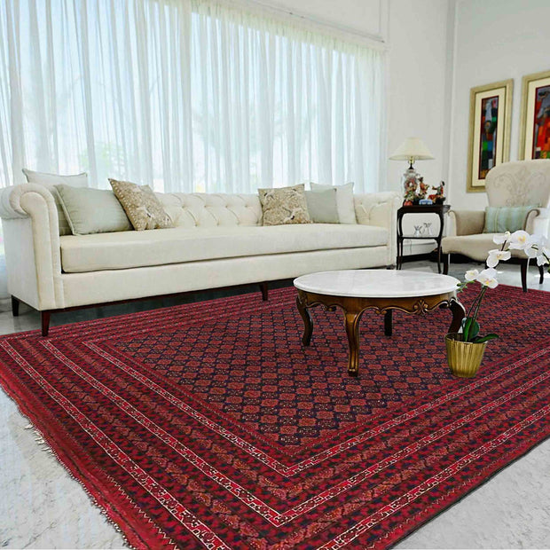 Oriental Handmade Khoja Roshnai Rug 6' 7" x 9' 7" - No. AL60985