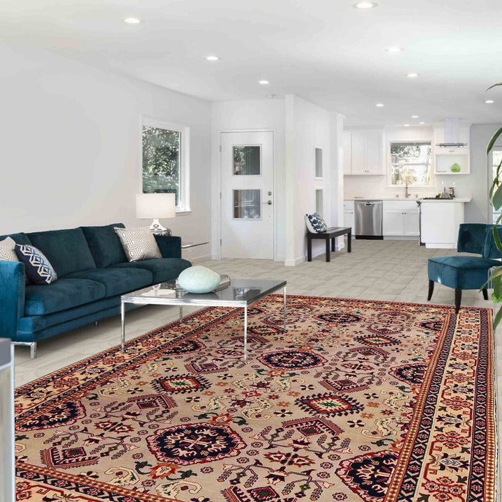 Fine Quality Afghan Carpet 6' 7" x 10' 4" - No. AL49667