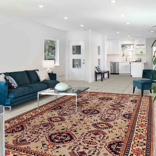 Fine Quality Afghan Carpet 6' 7" x 10' 4" - No. AL49667