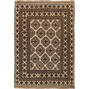 Hand Knotted White Area Rug 5' 10" x 8' 11" - No. AL22555
