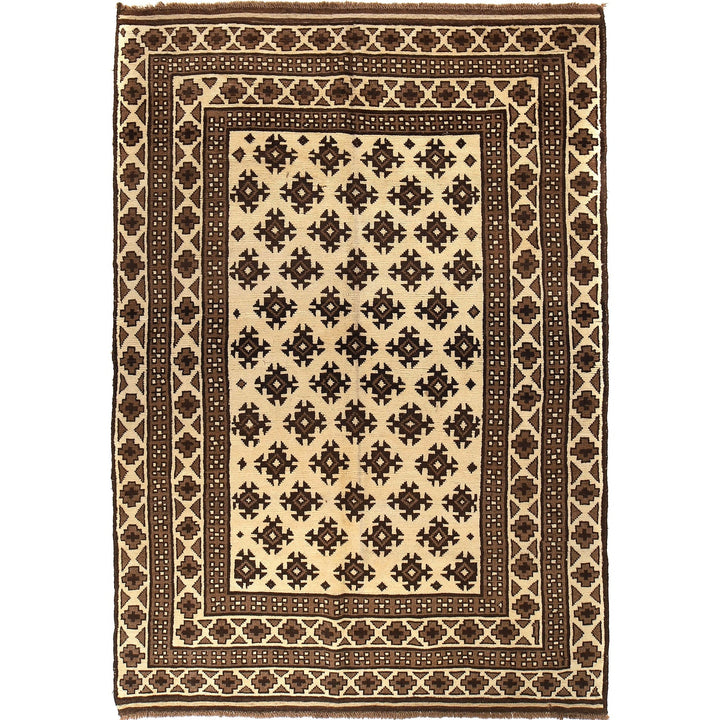Handmade Natural Baluchi Rug 5' 11" x 8' 11" - No. AL26044