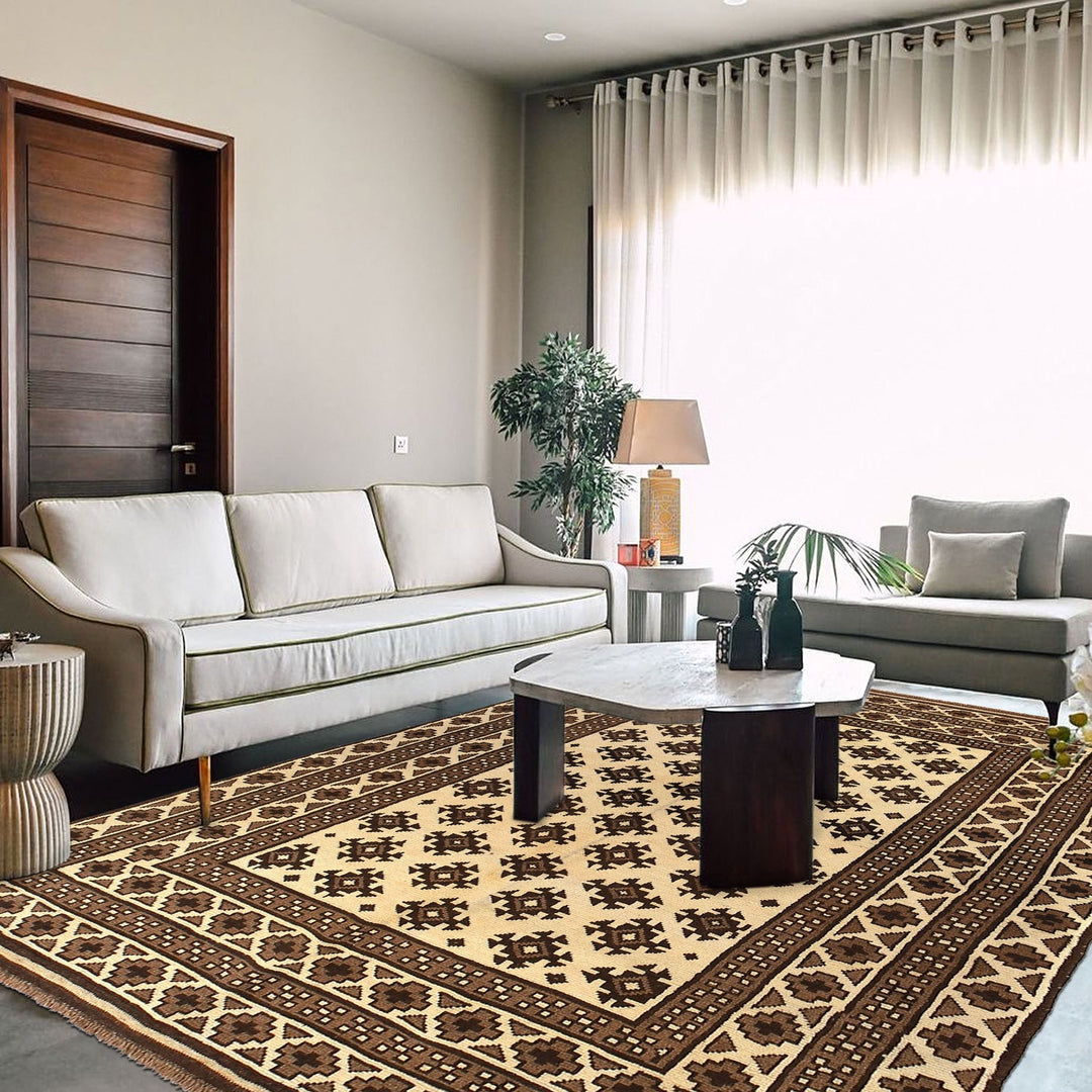 Handmade Natural Baluchi Rug 5' 11" x 8' 11" - No. AL26044