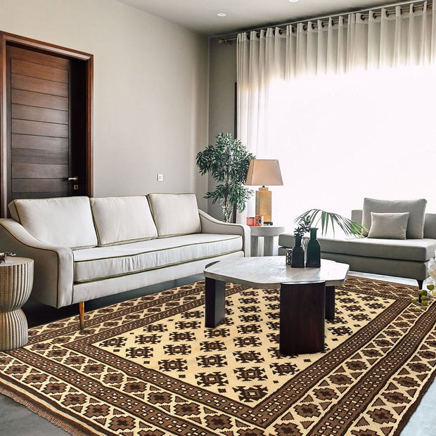 Handmade Natural Baluchi Rug 5' 11" x 8' 11" - No. AL26044