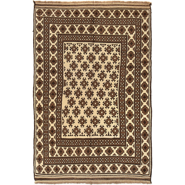Handmade Natural Baluchi Rug 5' 8" x 9' 0" - No. AL40859