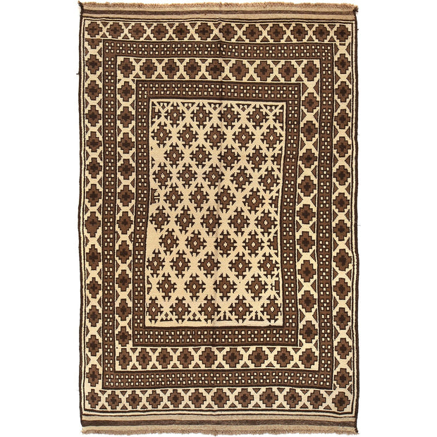 Handmade Natural Baluchi Rug 5' 8" x 9' 0" - No. AL40859