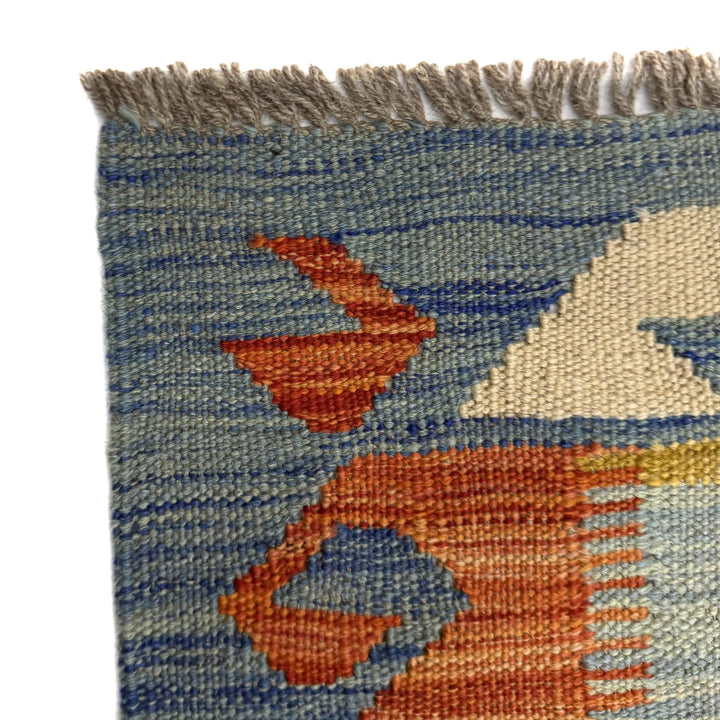 Afghan Vegetable Kilim Rug 5' 7" x 8' 0" Flat-Weave | No. AL100119