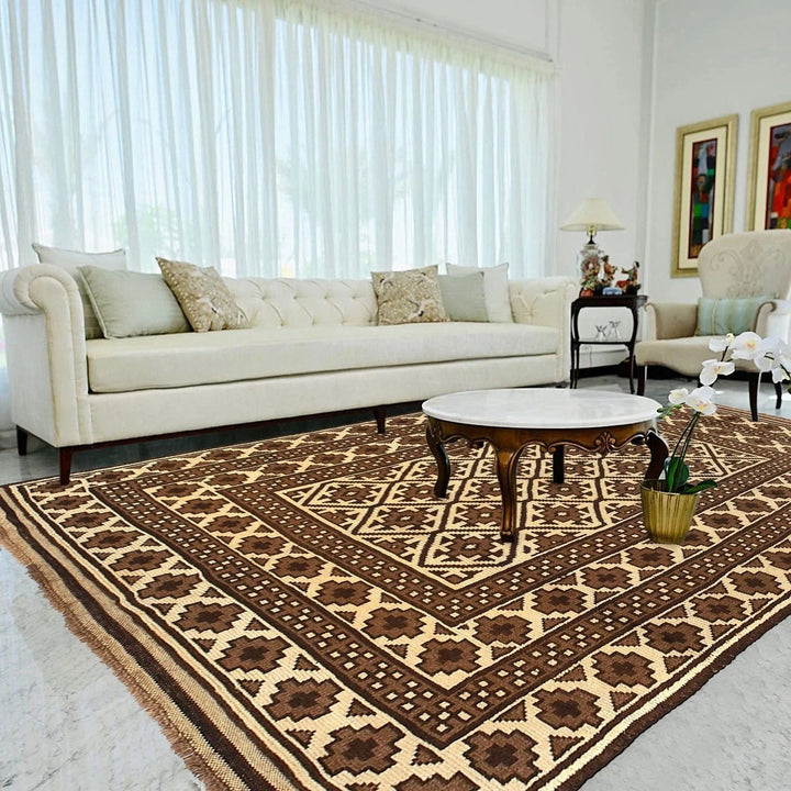 Afghan Baluchi Rug 5'7" x 8'10" Hand-Knotted | No. AL10045