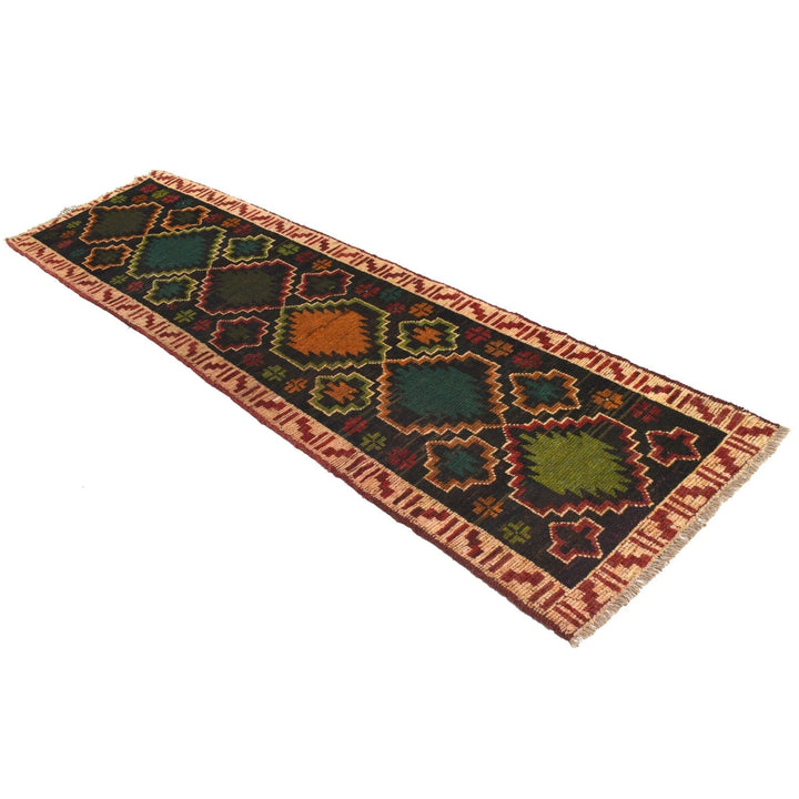 Afghan Baluchi Rug 2' 7" x 9' 5" Hand-Knotted | No. AL10179