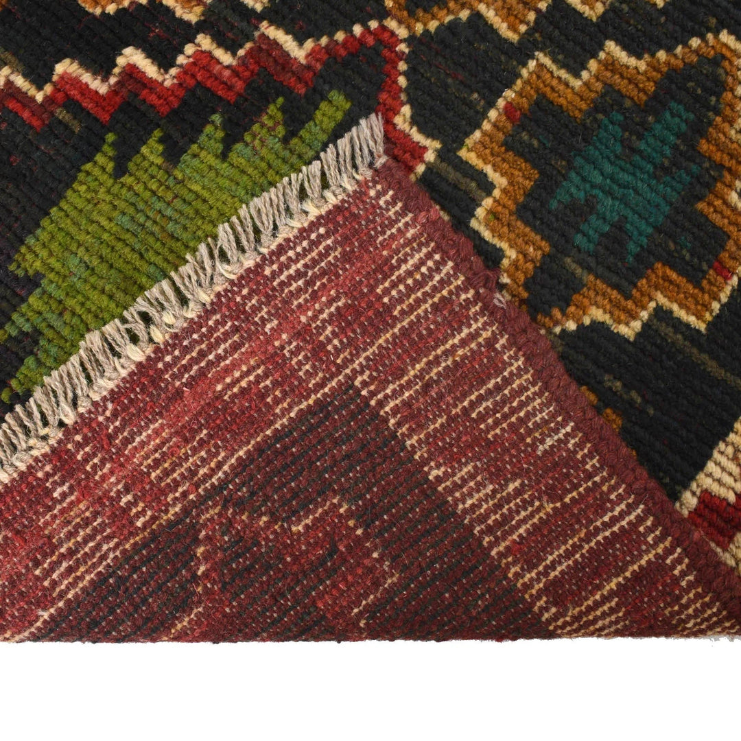 Afghan Baluchi Rug 2' 7" x 9' 5" Hand-Knotted | No. AL10179