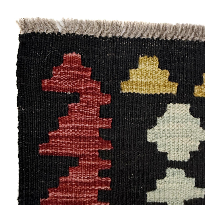 Afghan Vegetable Kilim Rug 6' 7" x 9' 10" Flat-Weave | No. AL102237