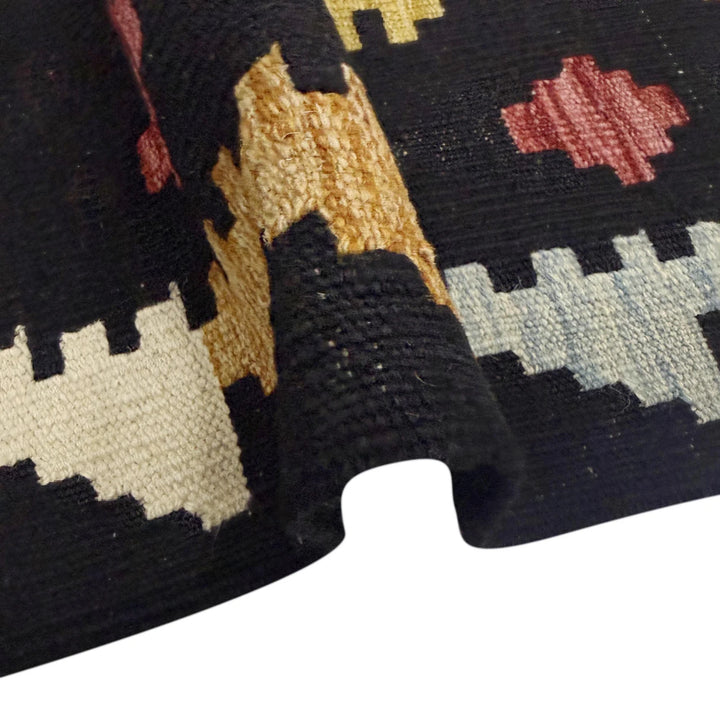 Afghan Vegetable Kilim Rug 6' 7" x 9' 10" Flat-Weave | No. AL102237