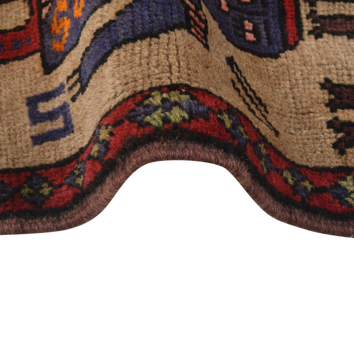 Afghan Pictorial Rug 2' 10" x 4' 8" Hand-Knotted | No. AL10360