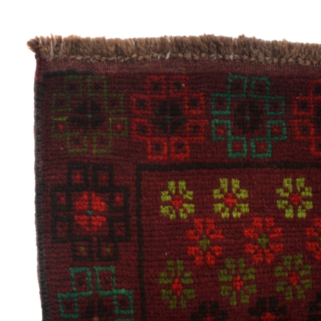 Afghan Baluchi Rug 3' 10" x 6' 5" Hand-Knotted | No. AL10376