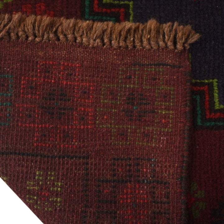 Afghan Baluchi Rug 3' 10" x 6' 5" Hand-Knotted | No. AL10376