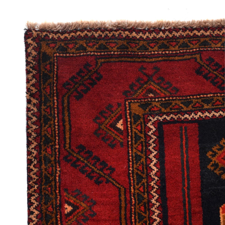 Afghan Baluchi Rug 4' 4" x 8' 7" Hand-Knotted | No. AL10409