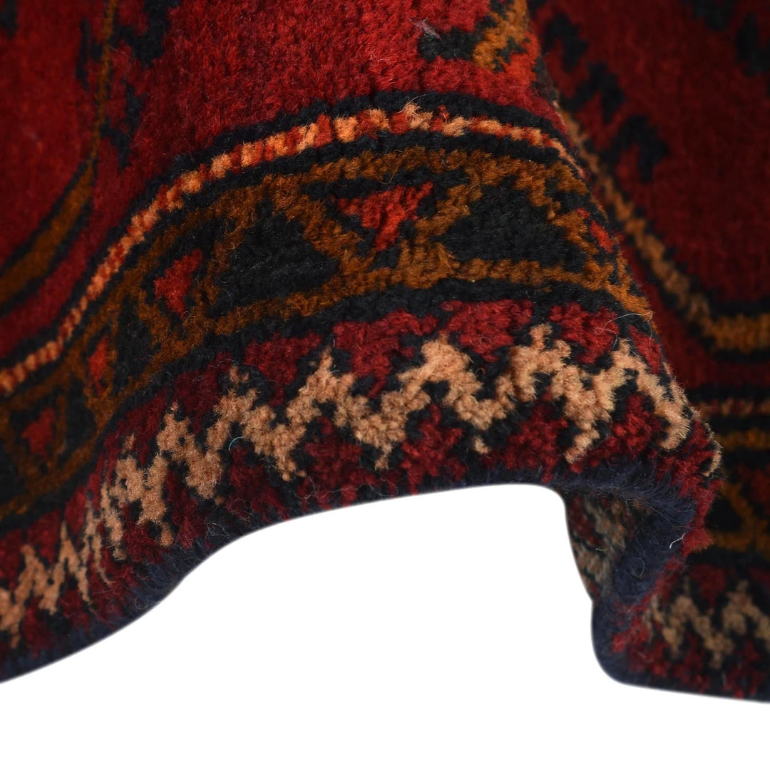 Afghan Baluchi Rug 4' 4" x 8' 7" Hand-Knotted | No. AL10409
