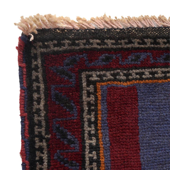 Blue Afghan Prayer Rug 3' 1" x 4' 8" Hand-Knotted | No. AL10430