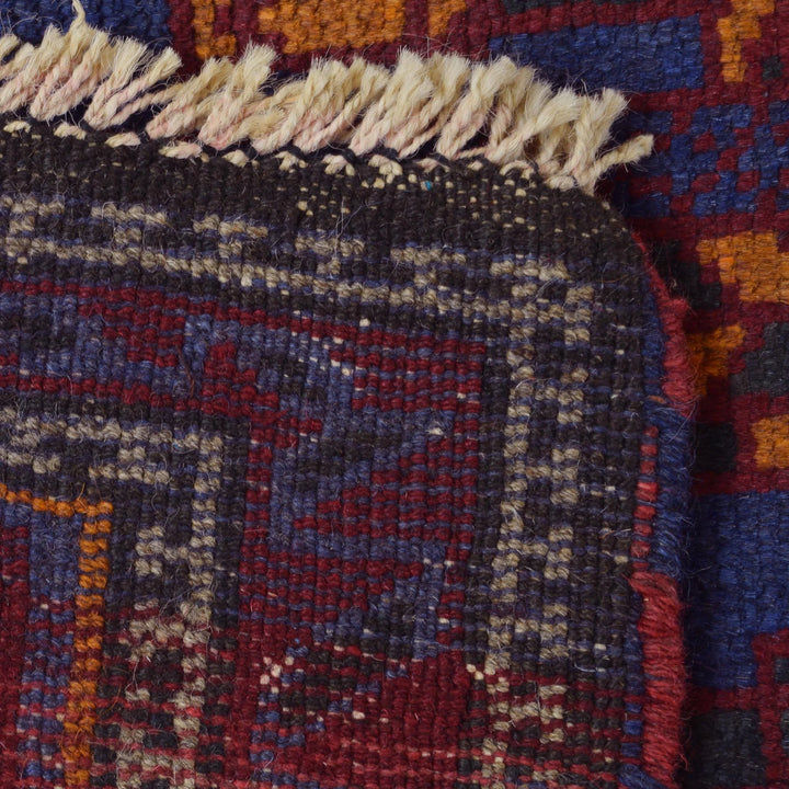 Blue Afghan Prayer Rug 3' 1" x 4' 8" Hand-Knotted | No. AL10430