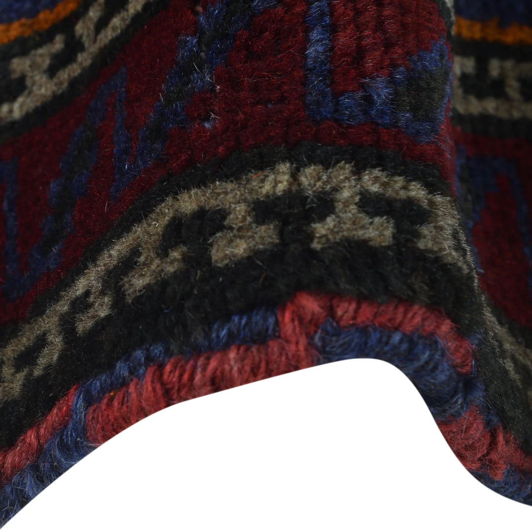 Blue Afghan Prayer Rug 3' 1" x 4' 8" Hand-Knotted | No. AL10430