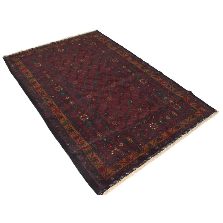 Afghan Baluchi Rug 4' 3" x 6' 2" Hand-Knotted | No. AL10466