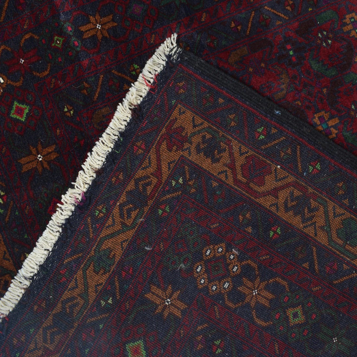 Afghan Baluchi Rug 4' 3" x 6' 2" Hand-Knotted | No. AL10466