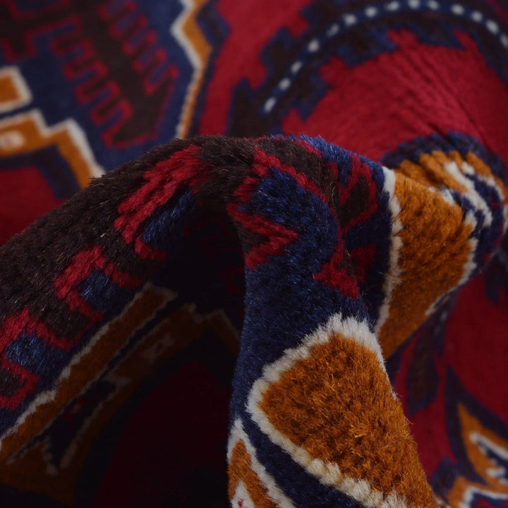 Afghan Baluchi Rug 3' 1" x 4' 9" Hand-Knotted | No. AL10468