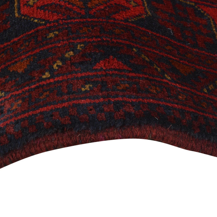 Red Afghan Khal Mohammadi Rug 5' 1" x 7' 1" Hand-Knotted | No. AL10519