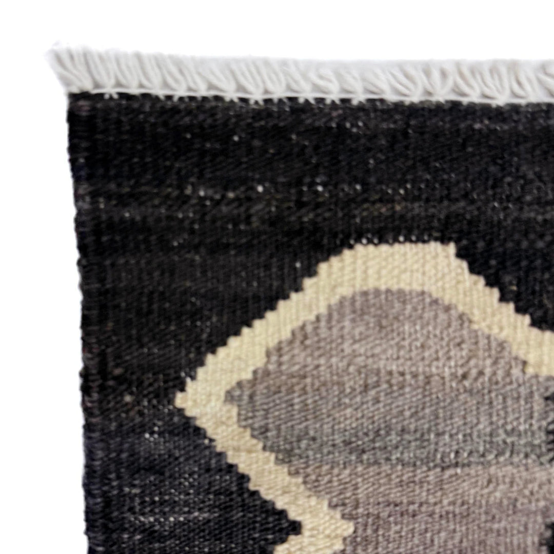 Afghan Vegetable Kilim Rug 6' 6" x 8' 8" Flat-Weave | No. AL105488