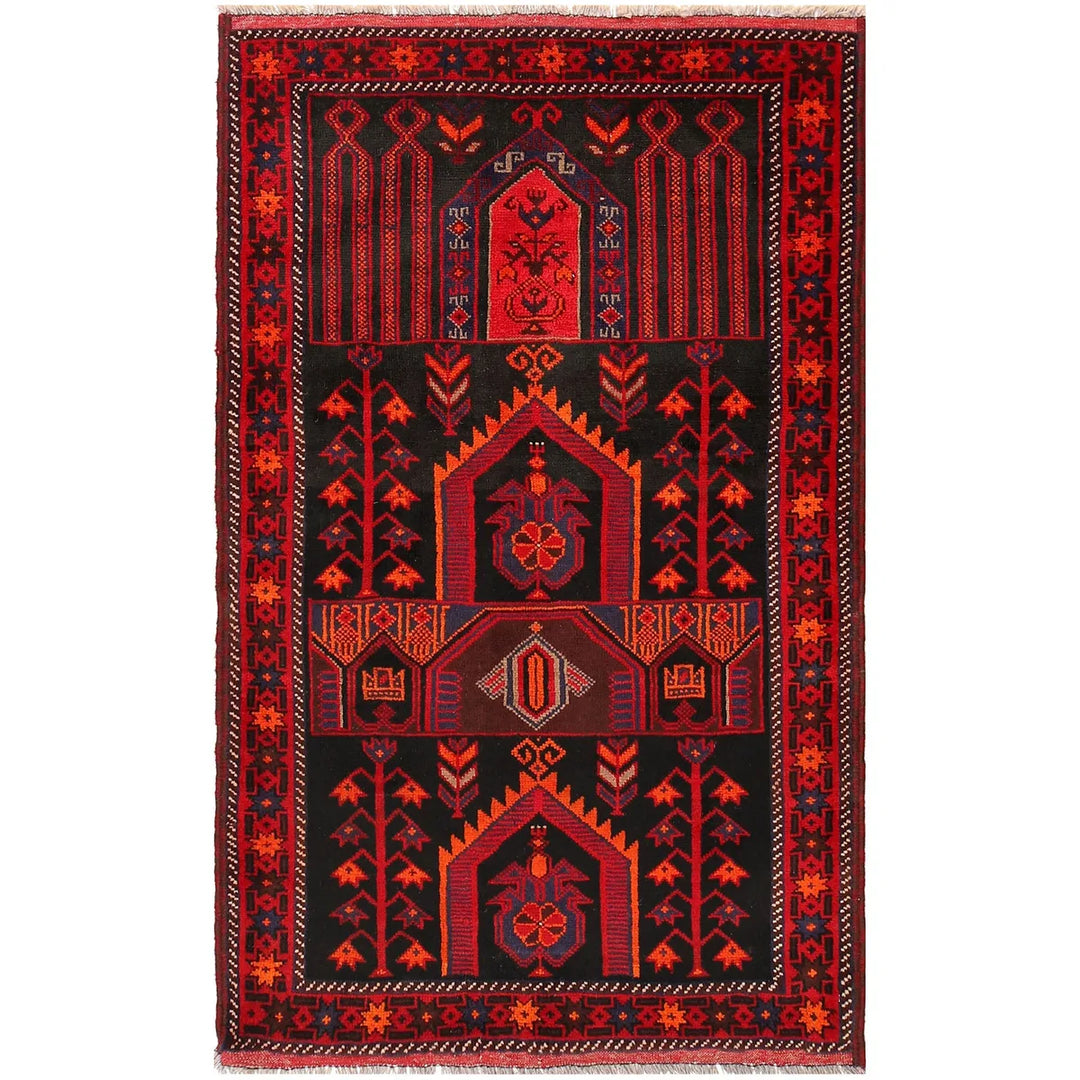 Small Prayer Carpet 3' 3" x 5' 3" - No. AL10600