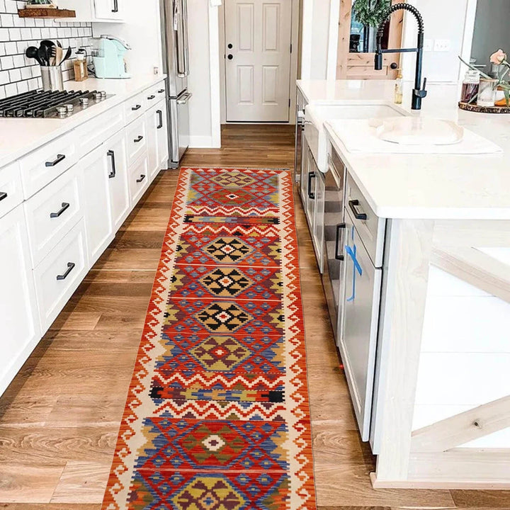 Afghan Kilim Rug 2' 8" x 9' 10" Flat-Weave | No. AL10601